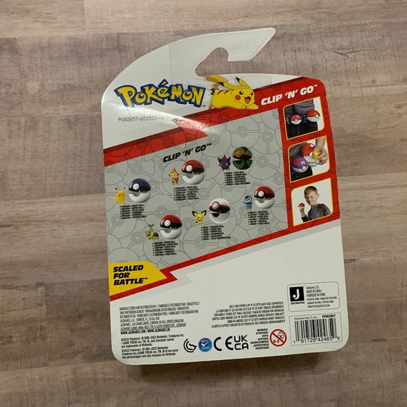 Pokemon Clip and Go Chimchar and Poke Ball NEW - Picture 2 of 2
